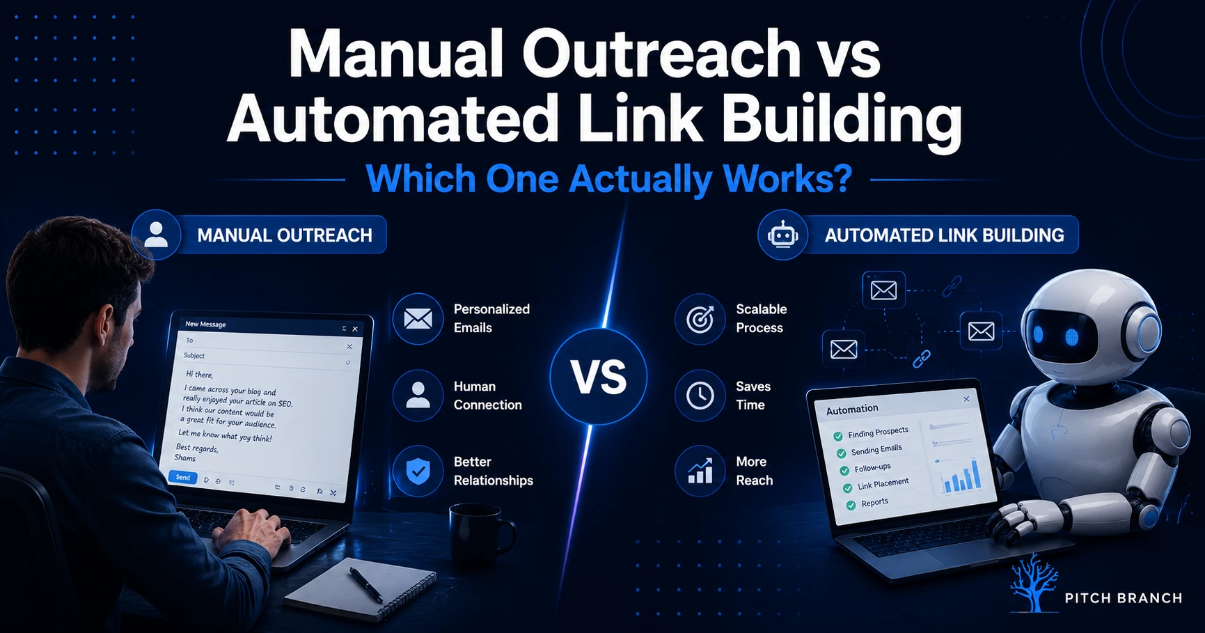 Manual outreach vs automated link building comparison